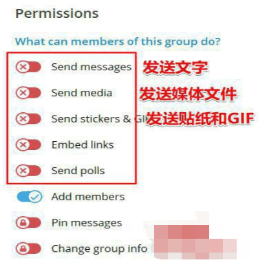 Telegram群怎么设置全员禁言？